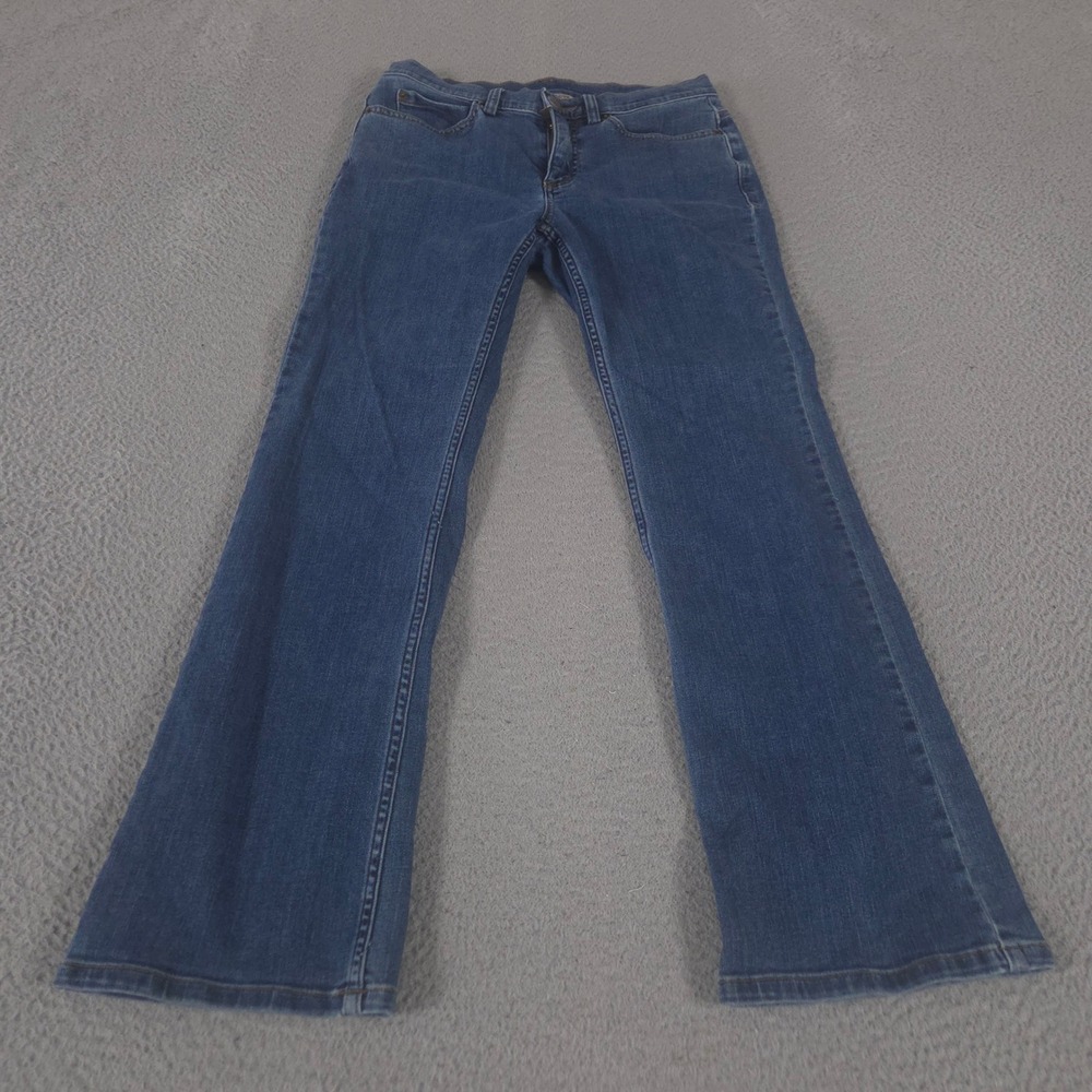 Duluth Trading Co Jeans Womens 4x29 Blue DuluthFlex Daily Denim Bootcut Stretch